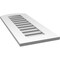Ekena Millwork Arch Top Surface Mount PVC Gable Vent: Non-Functional, w/ 3-1/2"W x 1"P Standard Frame, 14"W x 32"H GVPAR14X3201SN - alternate 3